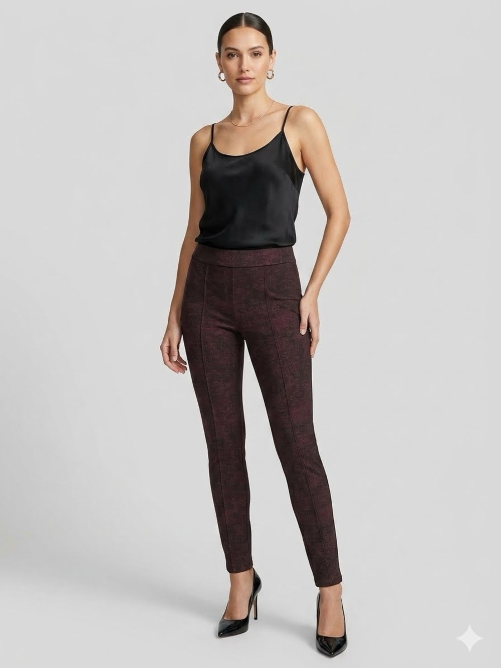 Style & Co. | Pull-On Speckled Ponte Pants Size Large